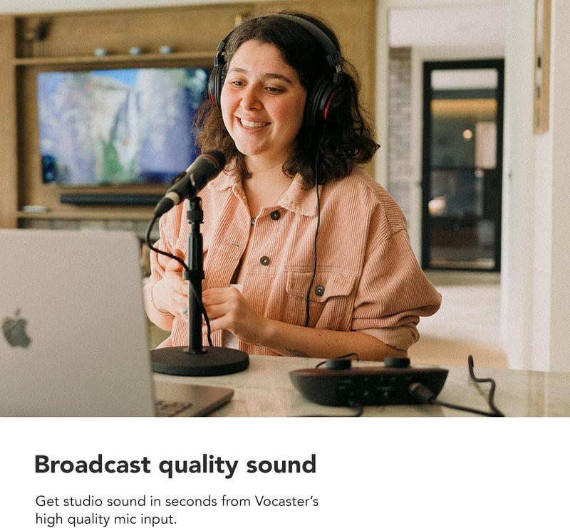 Focusrite Vocaster One — Podcasting Interface for Recording as a Solo Creator. Use Auto Gain, Enhance, and Mute for Easy Podcasting. Small, Lightweight, and Powered by Computer - Image 2